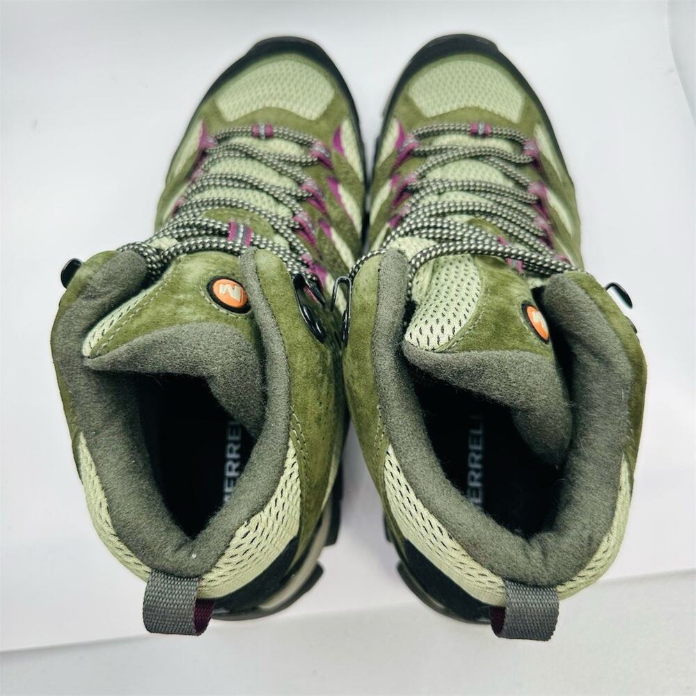 Merrell Moab 3 Mid Waterproof Lichen Mulberry Boots J035852 Womens Size 9 US - Picture 8 of 11